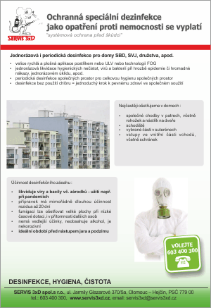 Ochranná speciální dezinfekce jako opatření proti nemocnosti se vyplatí